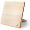 Lacor - 39039 - Magnete portacoltelli da cucina, ceppo portacoltelli magnetico, fino a 5 coltelli, legno di faggio naturale, design stabile al 100%, 21x22,5cm