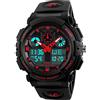 TONSHEN Uomo Orologi da Polso Digitale Grande Faccia Subacqueo 50M Impermeabile LED Digital Outdoor Sportivo Militare Tattica Analogico Quarzo Orologio Doppio Tempo Sveglia Cronometro Controluce