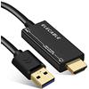 ELECABLE Cavo adattatore da USB a HDMI da 1,8m, per Mac OS Windows 10/8/7, USB 3.0 a HDMI maschio HD 1080P Monitor Display Audio Video Converter Cavo (1,8m) (1.8m)