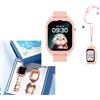 Generico orologio per bambini con scheda sim 4G GPS (Rosa)