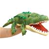 Lilizzhoumax Coccodrillo Peluche burattino a mano Simulazione Animale Coccodrillo Peluche Simpatico gioco di ruolo giocattoli interattivi per la prima educazione dei bambini decorazione della casa