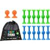 Original Cup Dart Strike® - Gioco di Costruzione Educativo e Sensoriale - Giocattolo Montessori Creativo - Gioco di Freccette con Ventosa - Borsa da Trasporto Inclusa - 12 Pezzi - Original Corner
