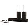 Shure BLX188/W85 Microfoni wireless UHF - Ottimi per oratori, artisti, presentazioni - Durata batteria 14 ore, raggio 100 m - 2 microfoni a lavalier, ricevitore doppio canale - Banda S8