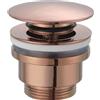 IMEX Rubinetteria IMEX - Piletta click clack O/ROSA SPAZZOLATO - VCC023