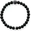 Thomas Sabo Bracciale Elastico da Uomo Argento Sterling 925