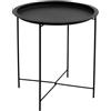 FORNOR 10280 TAVOLO METALLICO NERO Diam 47 x 51 cm