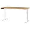 GERMANIA DIE MÖBELMACHER Germania Scrivania 7905-552, a Rovere di Grandson repro/Bianco, tel. regolabile in altezza, 140 x 120 x 80 cm (LxAxP)