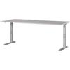 GERMANIA DIE MÖBELMACHER Germania Scrivania 7912-643, in cashmere/argento, regolabile in altezza, 180 x 91 x 80 cm (LxAxP)