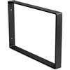 Amig - Staffa Rettangolare Singola per Scaffali Industriali - 211 x 311 x 30 mm - Acciaio Nero Opaco - Supporto da Parete per Mensole - Design Funzionale e Resistente - Ideale per Scaffali da Parete
