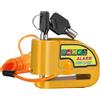 zalati Allarme Disco Freno Blocco 110dB Impermeabile con 1m Reminder Cable e Borsa per Anti-Theft Sicurezza Moto Moto Scooter
