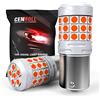 Cenmoll BAU15S 581 PY21W Lampadina per auto rossa, super luminosa 40W 2000LM 12V-24V RY10W 581 PY21W Lampadina a LED Canbus senza errori per retromarcia di retromarcia Luci di coda del freno, 2PCS
