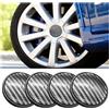 JNNJ 4 Pezzi Auto Coprimozzo Tappi di Copertura, Coprimozzi Universali, Copricerchi Tappi per Ruote Tappi di Cerchioni, 60 mm Diametro ABS Alluminio per Cerchioni Copricerchi Auto Accessori
