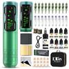 INKin Macchina per Tatuaggi, Kit Tatuaggi Professionale, Macchina Tatuaggi Kit Completo con 4.0 Stroke Length Macchina Tattoo e 36 Pezzi Aghi per Cartucce Tatuaggio, 9 Pezzi Tattoo Ink per Tatuatore
