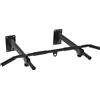 HOMCOM Barra per Trazioni a Muro 2 in 1 con 3 Impugnature Diverse, in Acciaio, 93.5x65x17 cm, Nero|Aosom