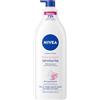 NIVEA Crema Corpo Idratante Rosa & Argan 500 ml, Crema idratante corpo 72h, Crema corpo profumata con Acido Ialuronico Puro e Siero Nutrimento Intenso, Crema corpo idratante pelle secca o normale