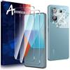 Anoowkoa [2 Pezzi Vetro Temperato per Xiaomi Redmi Note 13 Pro 5G +[2 Pezzi] Fotocamera Pellicola Protettiva,Protezione Schermo Anti Graffio Ultra Resistente