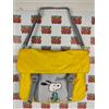 BORSA BAG BORSONE TRACOLLA SNOOPY SPORT PEANUTS DOG VINTAGE ANNI 80 GIALLO 50CM