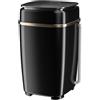 CJBWJM Lavatrice Portatile, Lavatrice a Vasca Singola, Mini washing machine, Lavatrice salvaspazio per Appartamento e Dormitorio, Biancheria Intima(Nero)