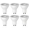 Amazon Basics - Confezione da 6 faretti LED GU10, 4.7 W (equivalente a 50 W), luce bianca calda, non dimmerabili