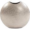Howard Elliott Collection Howard Elliott - Vaso decorativo in metallo color argento satinato, grande, 38 x 16,5 x 36,5 cm