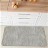 Comart - Tappeto Cucina Nancy - Antiscivolo - Lavabile in Lavatrice - Moderna Passatoia in Ciniglia - Runner per Corridoio e Cucina - Morbido e Resistente - Made in Italy - Perla - 50x75 cm