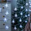 Naviluz Ghirlanda di luci a LED a fiocco di neve, a bassa tensione, 5 m, ideale per decorazioni natalizie e festività.