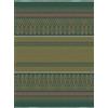 Bassetti Plaid jacquard Roccaraso V1 in cotone makò satin di colore verde, dimensioni: 140 x 190 cm, 9324216