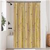 Uiiooazy Tenda Doccia Antimuffa, Tenda da Doccia 120x200cm Bambù Spa Zen Giallo Rustico Aspetto Bambù Tende da Bagno Tessuto Lavabile Impermeabile Poliestere Tende per Vasca da Bagno con 8 Anelli