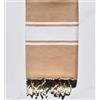 Corredocasa Asciugamano Telo Mare Cotone Leggero - Morbido Asciugamano Spiaggia Lettino Fouta Telo Mare Assorbenza Asciugatura Rapida Antisabbia (Beige, 180x170)