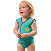 Bblüv Wräp, Costume da Bagno in Neoprene Bimbo 0-24, Acqua, S