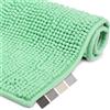 Beautissu Tappeto Bagno Assorbente Doccia 50x50 cm in Pelo Alto Chiaro - Tappetino Tappeti Bagno Moderni in Microfibra Antiscivolo BeauMare WR