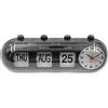 Tiardey Calendario da tavolo con orologio a vibrazione manuale Calendario da tavolo accademico in piedi Orologio digitale vintage per l'arredamento della scrivania dell'ufficio domestico