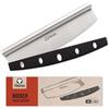 Chef Pomodoro Taglia Pizza da 35,5 cm, Coltello Mezzaluna Tagliapizza con Coprilama di Sicurezza, Mezzaluna Acciaio Inox Professionale, Lunetta per Sminuzzare e Tritare, Lavabile in Lavastoviglie