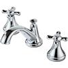 ZPSPZ Rubinetto 3 Fori Bagno Miscelatore Lavabo Ottone Acqua Fredda e Calda 2 Maniglie - Cromo