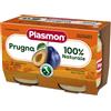 Plasmon Omogeneizzato di Frutta Prugna 100% Naturale, 2 x 104g