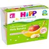HiPP Frutta Grattugiata Biologica Mela e Banana dai 4+ Mesi, 4 pezzi