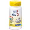 LongLife Zinc 25 - Integratore di zinco sistema immunitario, 100 compresse