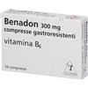 Teofarma Benadon compresse gastroresistenti da 300 mg - Vitamina B6 per carenze vitaminiche, 10 compresse