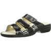 Hans Herrmann Collection HHC 026468B-100, Zoccoli e Sabot Donna, Nero (Schwarz (Zebra), 37