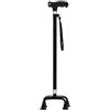 GLLMY Bastoni Da Passeggio Con LED Leggero Portatile Quattro Piedi Canna Regolabile In Altezza Con Impugnatura Ergonomica Base Antiscivolo Per Artrite Anziani E Handicap