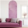 Ambiance Sticker Carta da parati in tessuto non tessuto pre-incollato, affreschi giganti, arco rosa acquerello, adesivo decorativo, 185 x 60 cm
