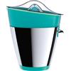 VICEVERSA Spremiagrumi elettrico Accensione a Pressione 2 Tipi di Coni Base antiscivolo Beccuccio Stop&Go colore Turchese - 16653 Tix