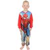 Marvel Tutina da notte in pile Spiderman per bambini tutto in uno, Rosso, 6-7 Anni