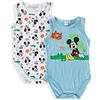 SUN CITY Body Neonato Giromanica Disney Tutina Mickey Mouse Set 2 pz in Cotone 5374