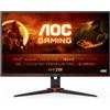 AOC 24G2SAE/BK Monitor PC 60,5 cm (23.8") 1920 x 1080 Pixel Full HD Nero, Rosso