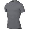 Nike FB7932-084 M NP DF Tight Top SS Maglia Lunga Uomo Smoke Grey/Black Taglia 2XL