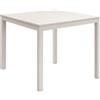 Tavolo RAVENNA in legno finitura bianco anticato e struttura in metallo bianco 80×80 cm