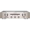 Marantz PM6007 Amplificatore integrato con connettività digitale, ingressi analogici coassiali e ottici, 2 x 45 Watt, DAC, conversione D/A per ingresso digitale, argento/Oro