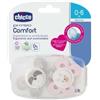 Chicco Comfort Girl Ciuccio in silicone 6-16 Mesi 2 Pezzi