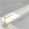 M LEDME Profilo Led piatto U Sinca per strisce Led 12-24V da incasso 2 metri in alluminio M LEDME
